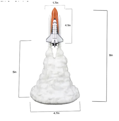 3D Rocket Night Lamp
