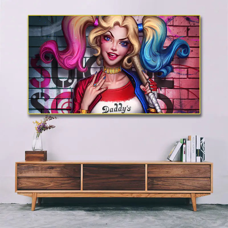 HD Suicide Squad Oil Painting Wall Art Poster Print