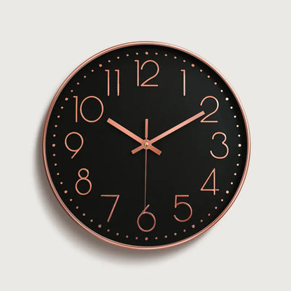 12-Inch Quartz Wall Clock with 3D Plastic Design