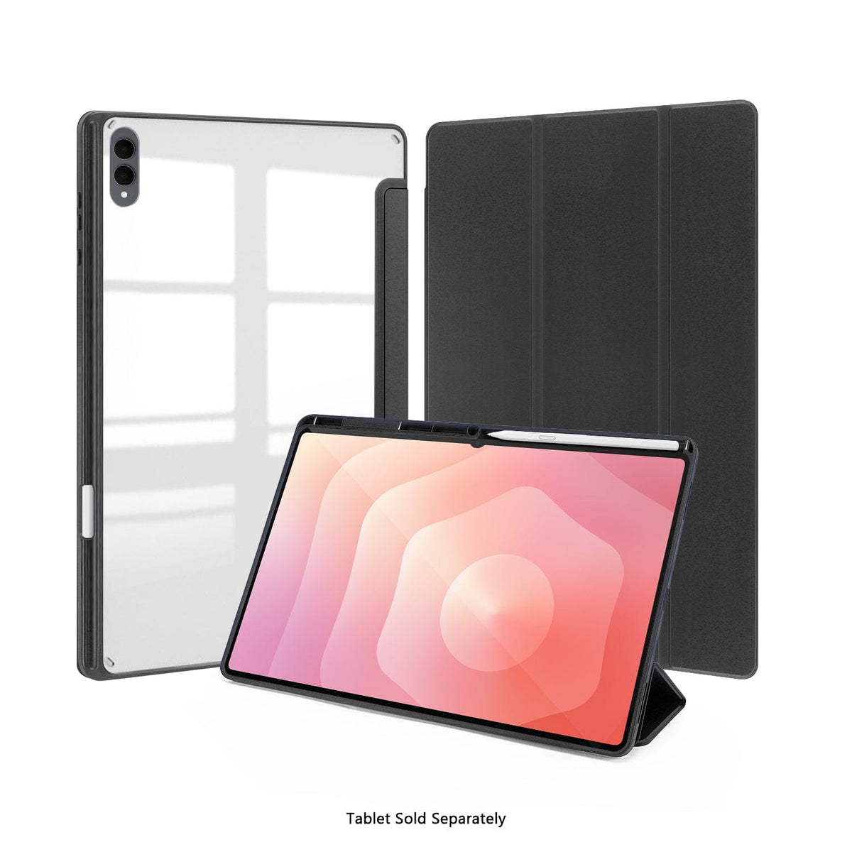 Samsung Galaxy Tab S11 Ultra Case - Folio Slim, Transparent Back | Venture Series