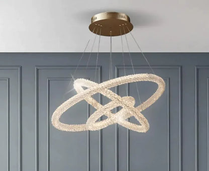 Luxe Crystal Halo Chandelier