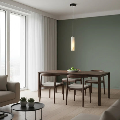 Clustered Alabaster Cylinder Lux Chandelier