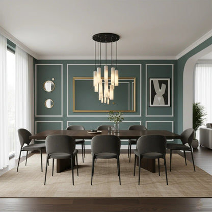 Clustered Alabaster Cylinder Lux Chandelier