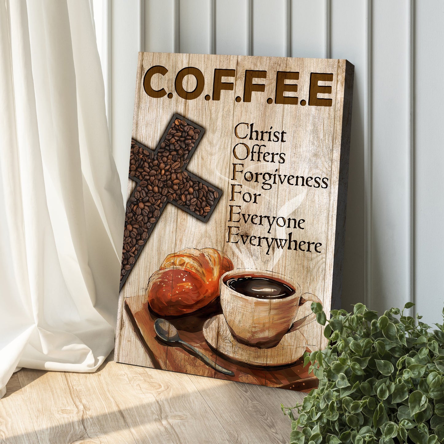 Fueled by Christ & Coffee II Sign