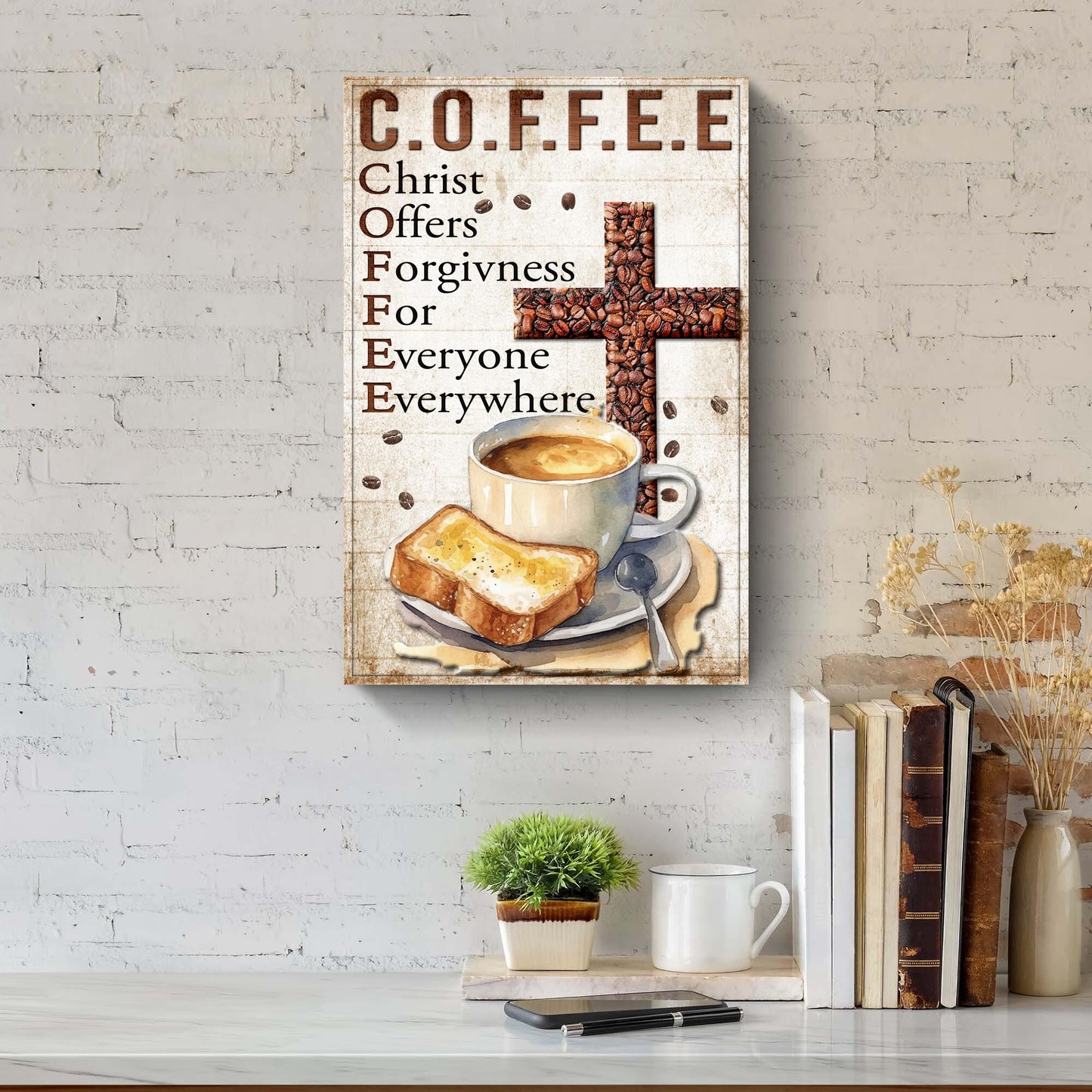 Fueled by Faith & Coffee IV Sign