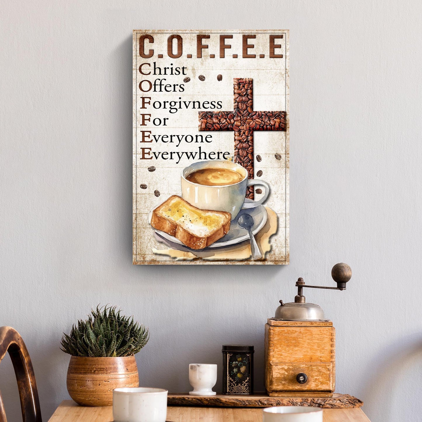 Fueled by Faith & Coffee IV Sign