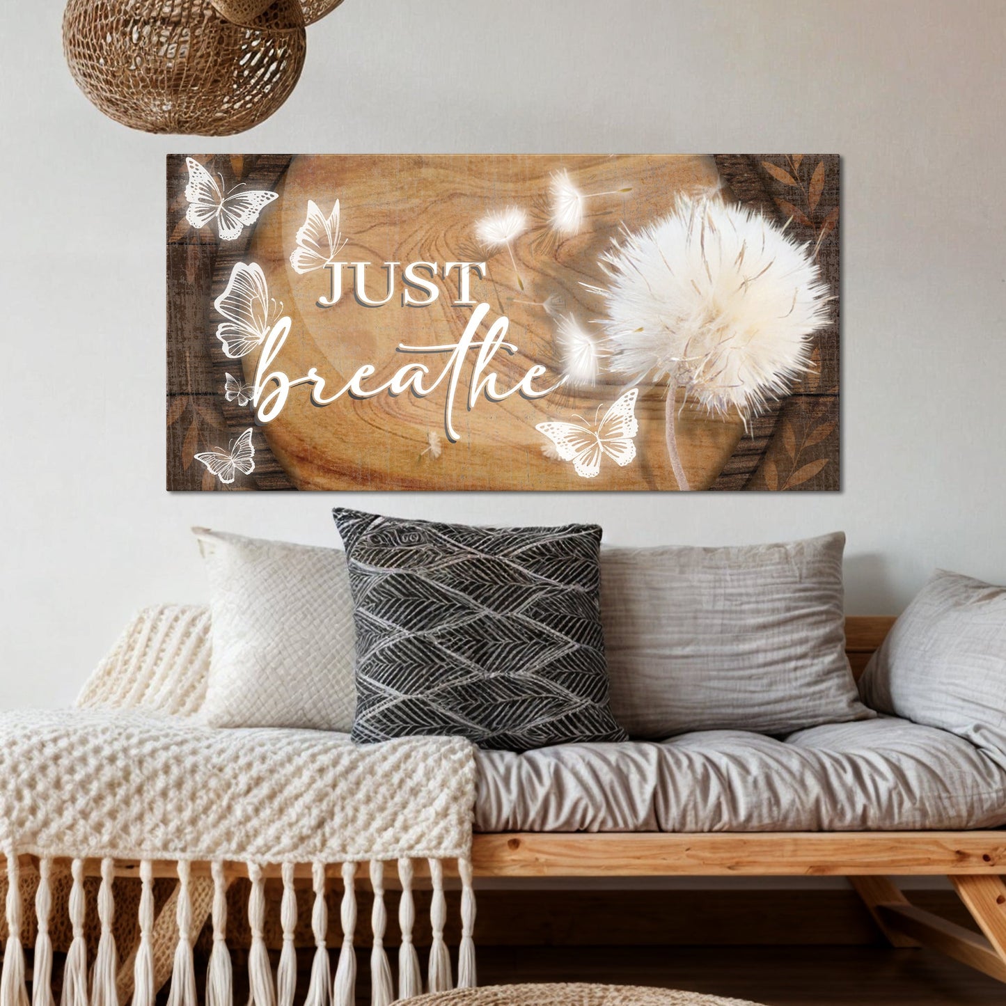 Just Breathe Minimalist Sign XIII