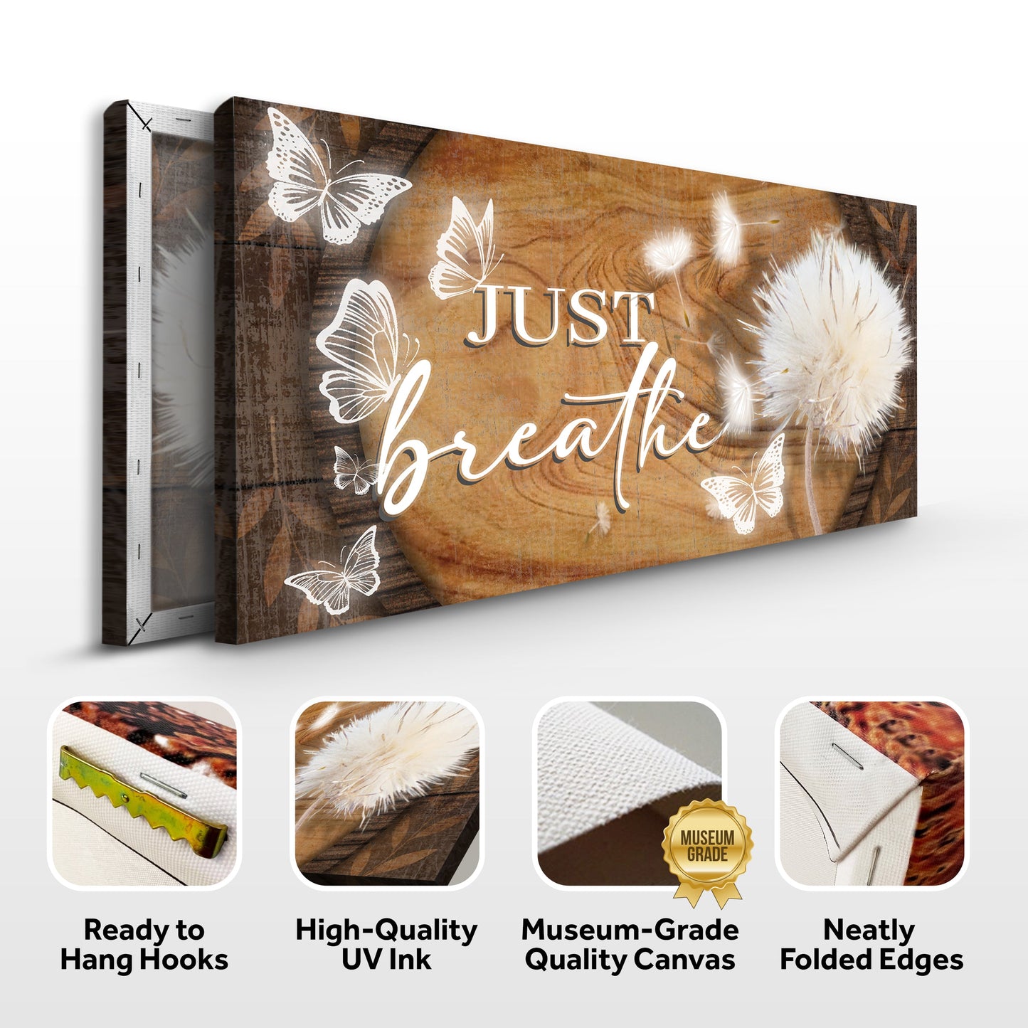 Just Breathe Minimalist Sign XIII