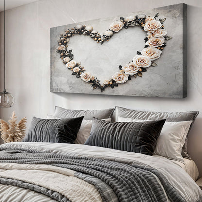 Sculpted Skull & Florals – XI Wall Art