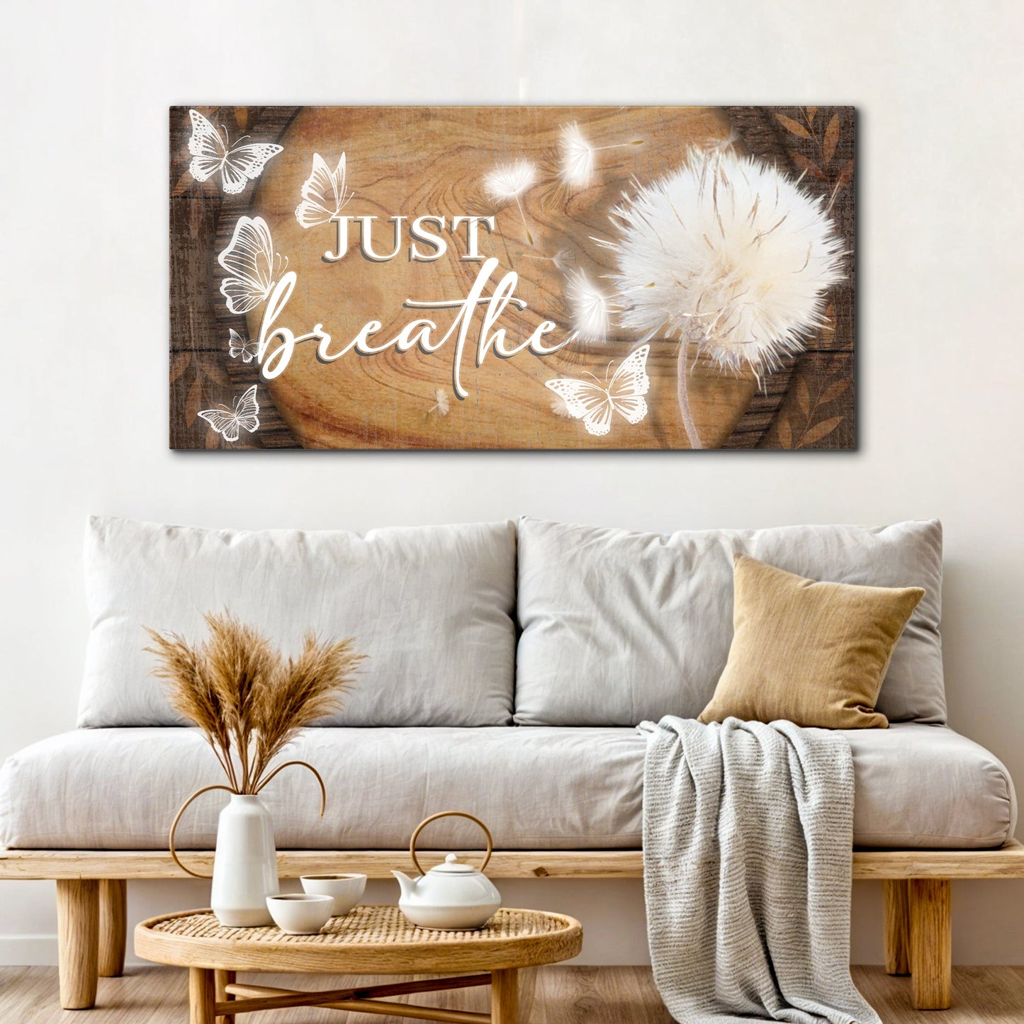 Just Breathe Minimalist Sign XIII
