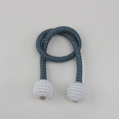 Magnets Curtains Clamps Curtain Holder Pompom Tieback Magnetic Clips Hanging Balls Tie Back Home Decoration Accessories Magnetic Curtain Tiebacks European Style Decorative Curtain Drape Tie With Strong Magnetic For Home And Office Decoration