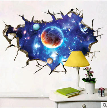 3D Space Planet Wall Stickers for Bedroom and Ceiling