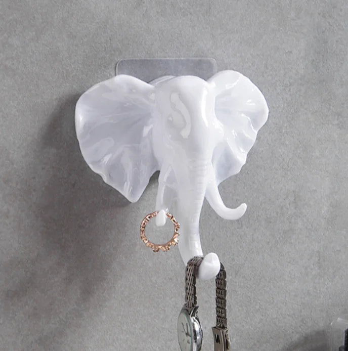 3D Animal Shape Wall Hooks, No-Trace Adhesive Hooks