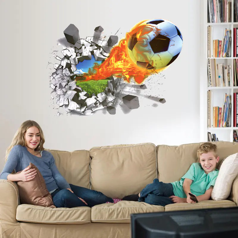 3D Basketball Wall Decals for Kids' Room Decor