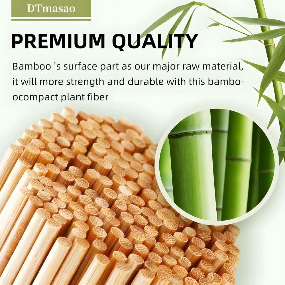 DTmasao 200PCS 8" Bamboo Skewers BBQ Kabob Grilling Kitchen Crafting