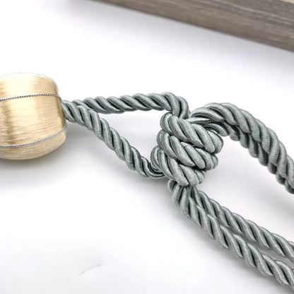 Braided Tassel Tiebacks for Window Curtains (1 Pair)