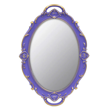 YCHMIR Vintage Mirror Small Wall Mirror Hanging Mirror 14.5 x 10 inchs Oval Purple
