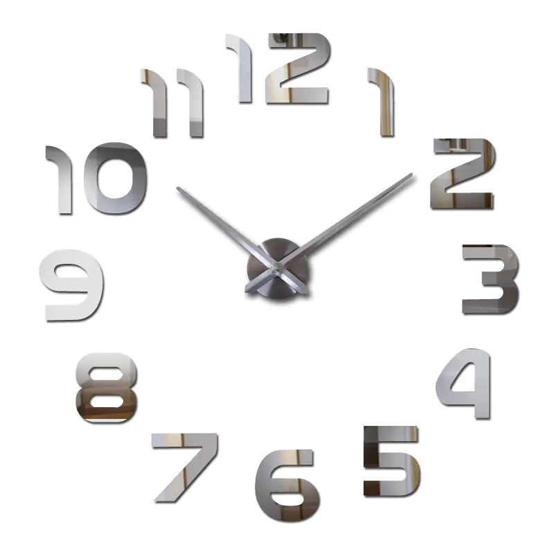 Creative 3D Acrylic DIY Wall Clock for Living Room