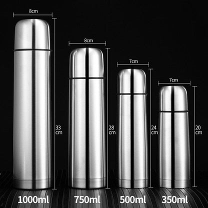 Portable Double Layer Thermal Mug Food Thermos For Tea With Heating Stanley Cup Stainless Steel Water Bottle  Insulated Stainless Steel Bottle - Keeps Cold for 12 hours Hot for 6 hours Perfect for Purse or Kids Lunch Bag