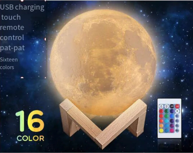 3D Moon Lamp Night Light