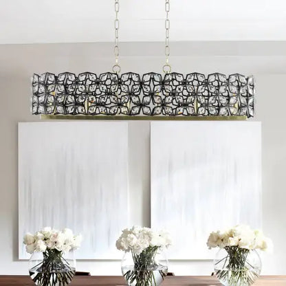 Luxury Gold Oval Crystal Chandelier