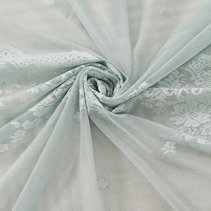 Embroidered Transparent Curtains for Living Room & Balcony