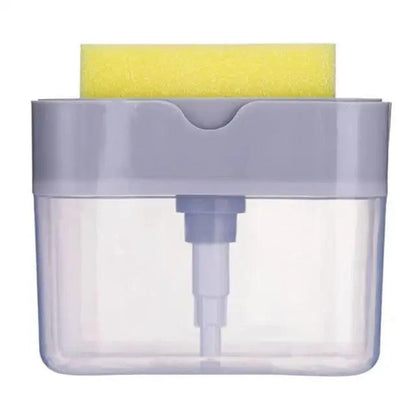 Smart Soap Dispenser For Kitchen Dishwashing Soap Pump Dispenser Kitchen Sponge Holder Handy Space Saving Soap Box 2 IN 1 Kitchen Soap Pump