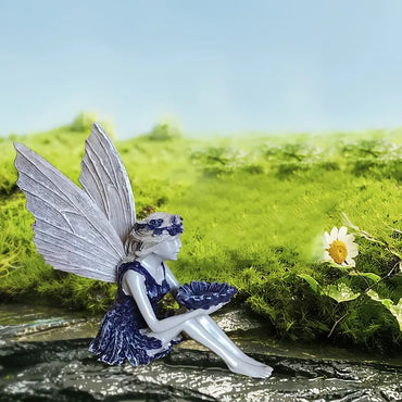 Fairy Tale Angel Resin Garden Sculpture with Butterfly Wings