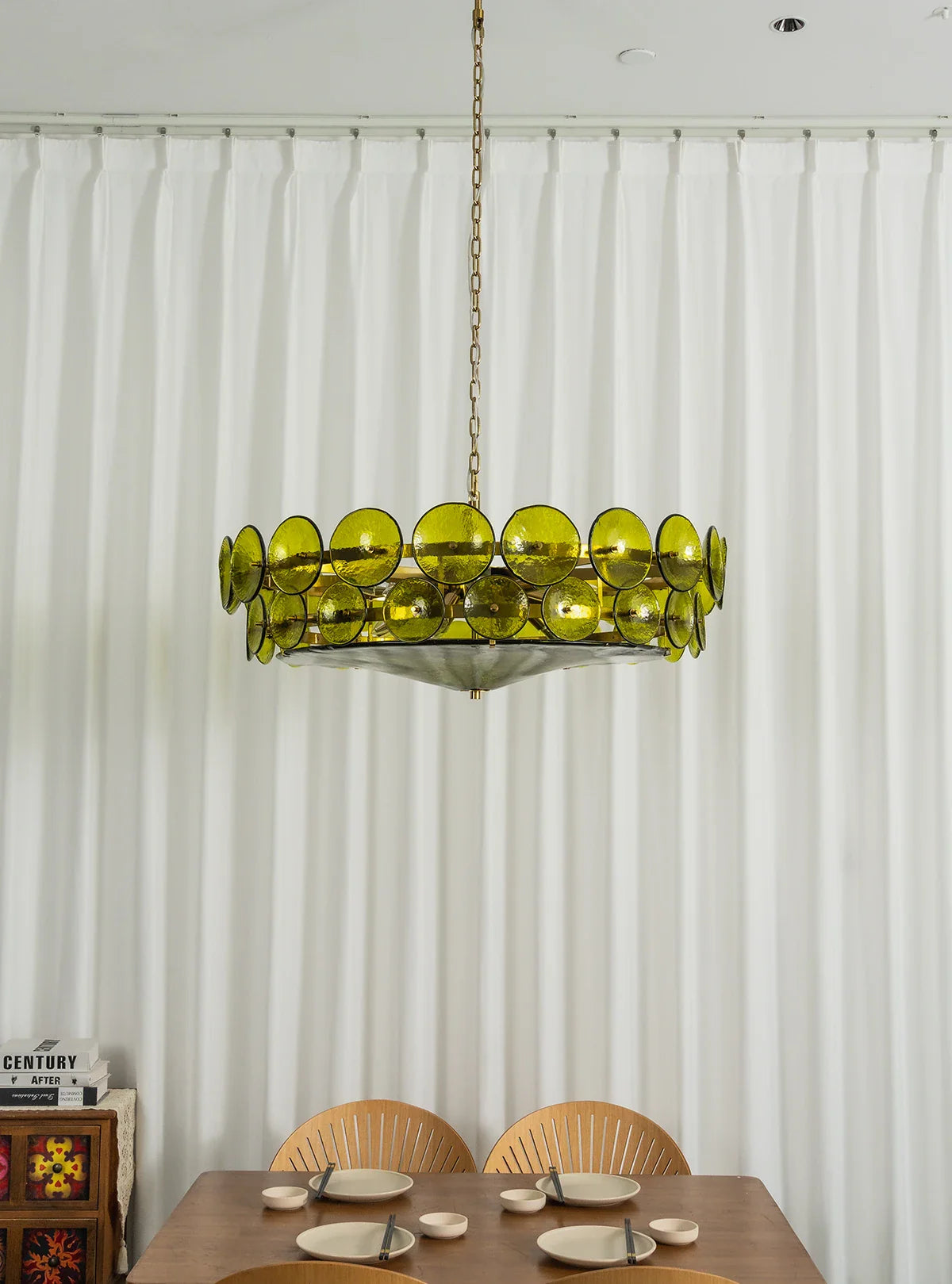 Luxe Solaris Murano Disc Chandelier