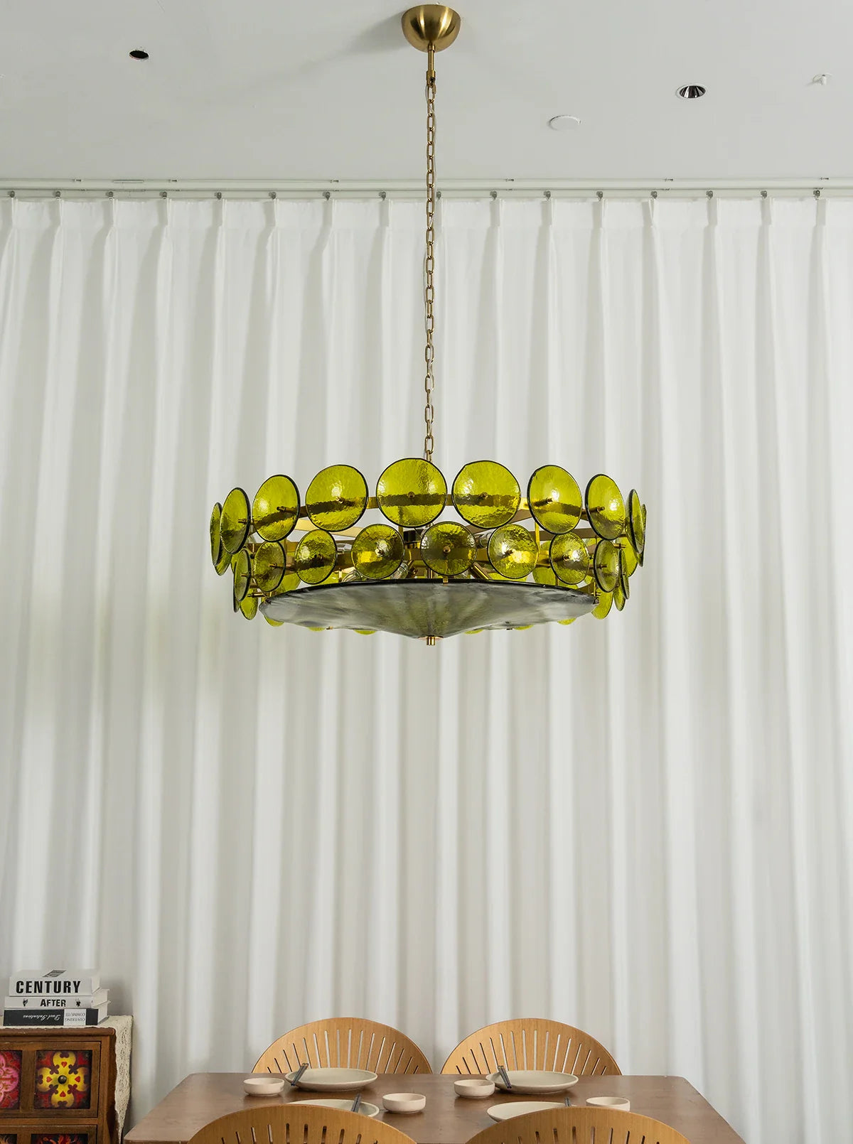 Luxe Solaris Murano Disc Chandelier