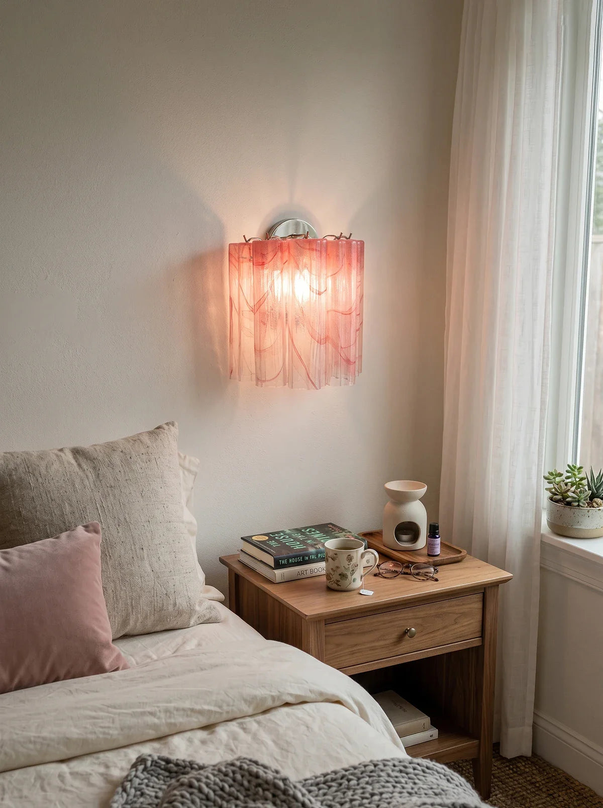 Crimson Cloud Star Wall Lamp