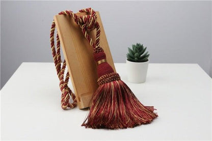 Tassel Curtain Tiebacks Home Decoration Handmade Curtain Holders Clips Hanging Balls Curtain Accessories Curtain Tie backs Curtain Handmade Tiebacks Decorative Curtain Holdbacks With Tassel