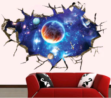 3D Space Planet Wall Stickers for Bedroom and Ceiling