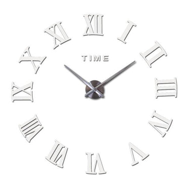 Wall Clock Promotion New Home Decor Large Roman Mirror 3D Wall Clock Mirror Surface Decorative Clock Large Wall Sticker Clock for Living Room Bedroom Office Home Decorations Fashion  Modern Quartz Clocks Living Room  Sticker Watch