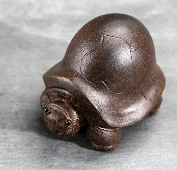 Yixing Longevity Turtle Zisha Tea Pet Sculpture Decor