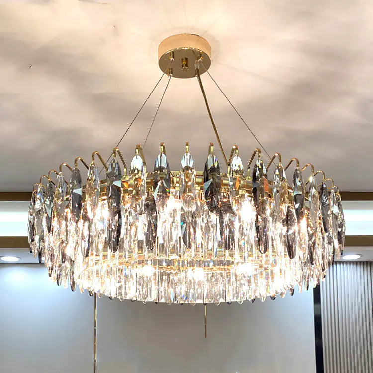 Elegant LED Crystal Chandelier - Contemporary Living Decor