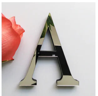 3D Acrylic Mirror Letter Wall Stickers for Decor